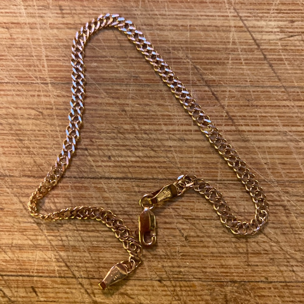 14k Pink Gold Bracelet 6.75”